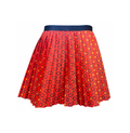 Shwe Shwe Pleated Skirt - Sunshine Red, Knee Length