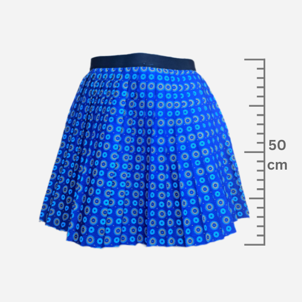 Shwe Shwe Pleated Skirt - Royal Blue, Knee Length