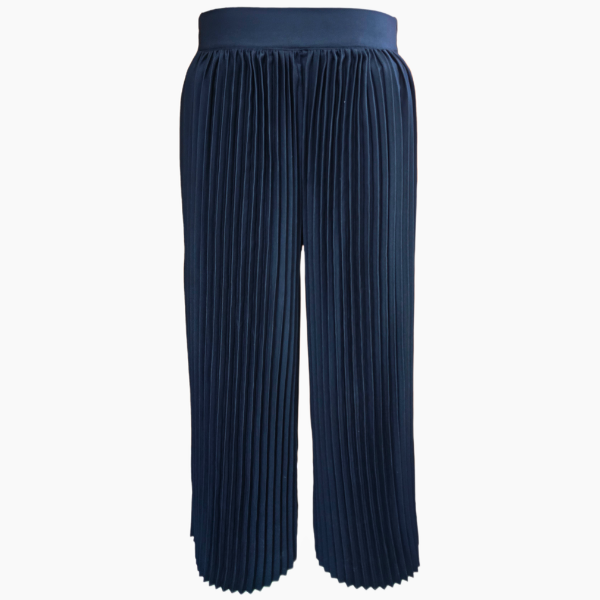 Black Pleated Pants w/ Elasticated Back