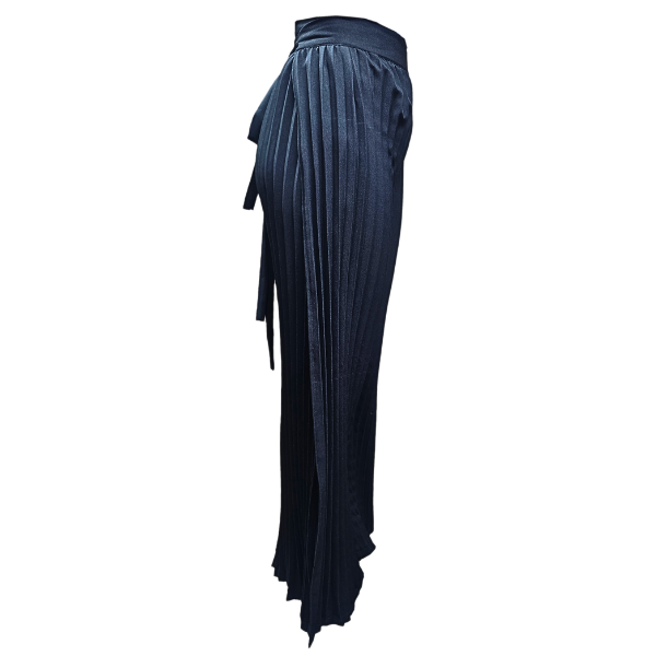 Pleated Wrap Pants